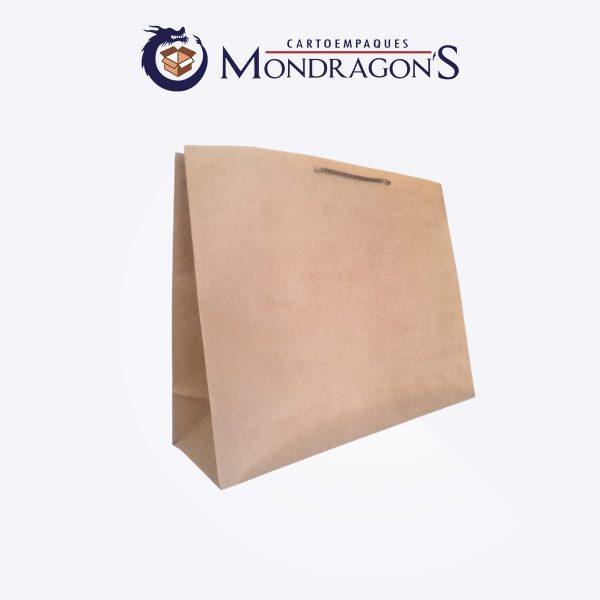 Bolsa boutique kraft grande 32.5x25x12cm