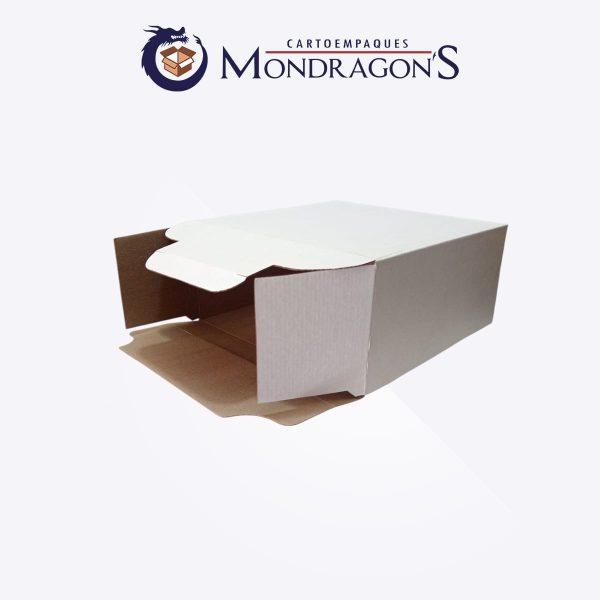 Caja blanca #5 25x25x12 cm (abertura lateral) | Paquete de 50 piezas
