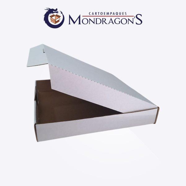 Caja blanca 40x40x4 cm para pizza grande | Paquete de 50 piezas