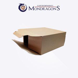 Caja café #6 30x30x13 cm (abertura lateral) | Paquete de 50 piezas