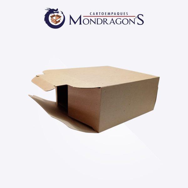 Caja café #5 25x25x12 cm (abertura lateral) | Paquete de 50 piezas