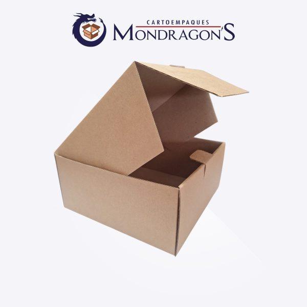 Caja tipo GiftBox 20x20x9 cm (kraft) | Paquete de 50 piezas