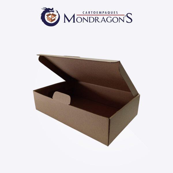 Caja tipo GiftBox rectangular 25x15x6 cm (kraft) | Paquete de 50 piezas