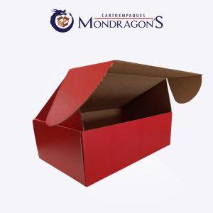 Caja roja tipo Mailbox chica 30x20x10 cm | Paquete de 50 piezas