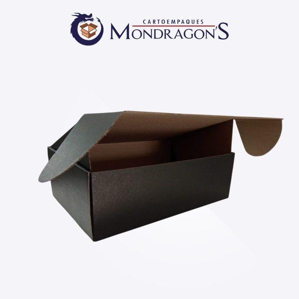 Caja negra tipo Mailbox chica 30x20x10 cm | Paquete de 50 piezas