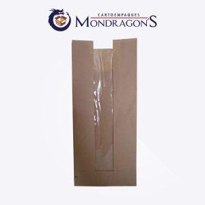 Bolsa de 14x36cm con ventana  | Paquete de 50 piezas