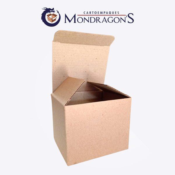 Caja kraft multiusos 9x9x7cm | Paquete de 50 piezas