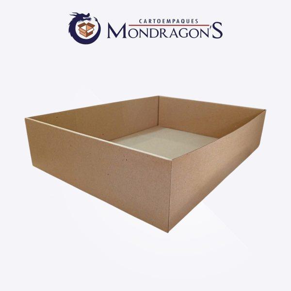 Charola kraft 53x40x12cm | Paquete de 50 piezas