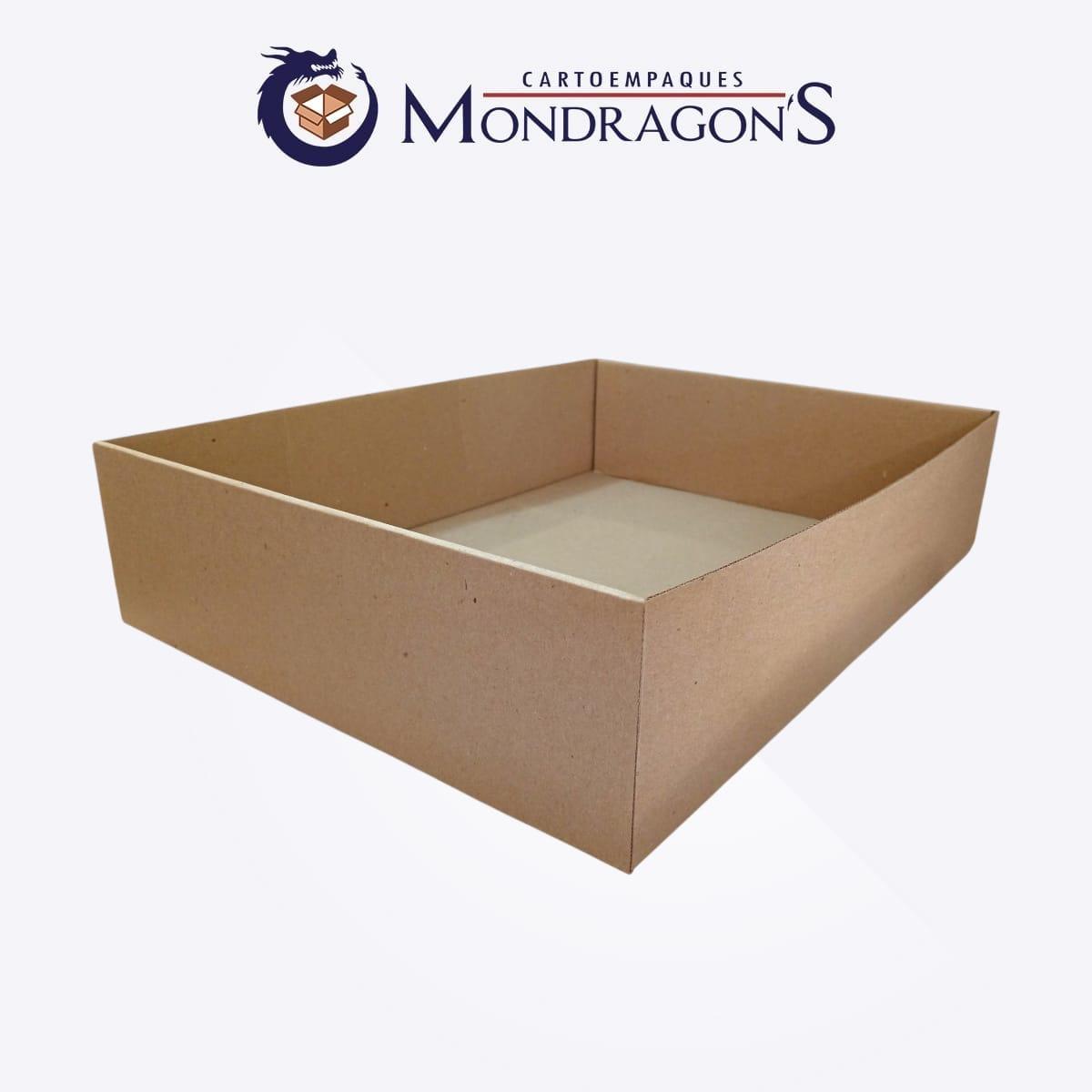 Charola kraft 53x40x12cm | Paquete de 50 piezas