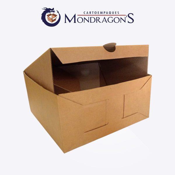 Caja 24x24x12cm kraft  | Paquete de 50 piezas